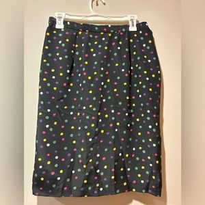 Vintage feel polka dot midi‎ pencil skirt size 14